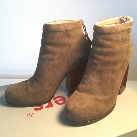 Kixters Taupe Suede Zaza Booties - Picture 2 of 4